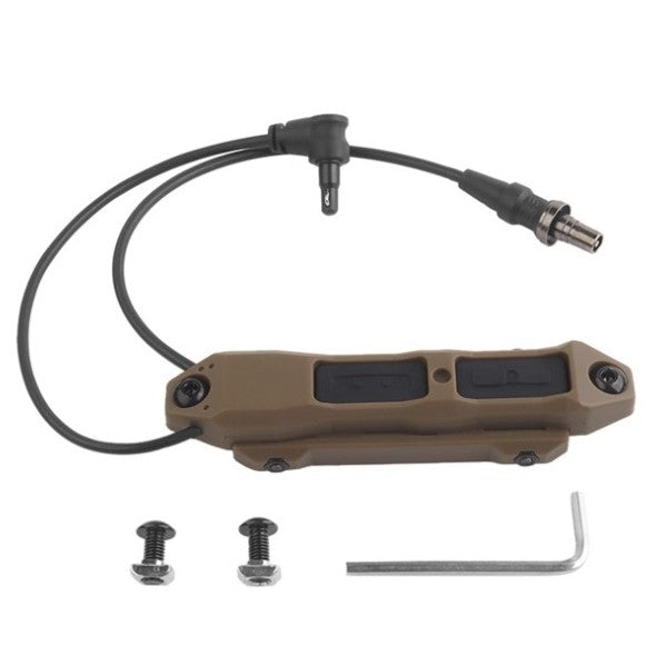 RAM Tactical Dual Pressure Switch Double Port SF & Crane – tan