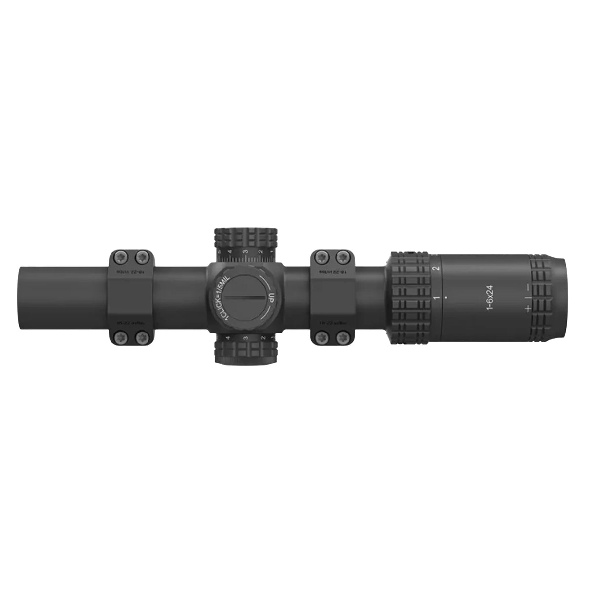 VictOptics Richtkijker S6 LPVO 1-6x24 SFP – zwart