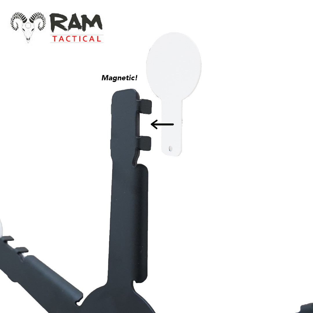 RAM Tactical Draaischijf schietdoel 5 Dots – wit