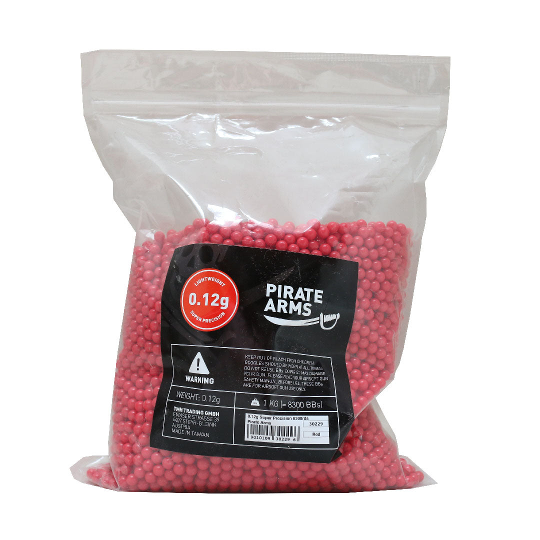 Pirate Arms Airsoft BBs 0.12g 8300 st. – rood