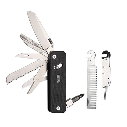 Roxon EDC Multitool met D2-mes – zwart