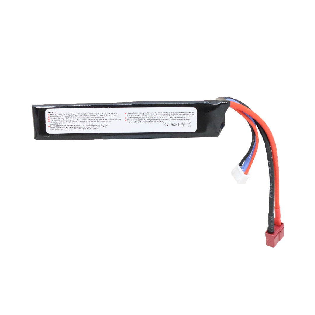 VB Power 11.1V LiPo accu 1100mAh 20C Tube Type T-Plug (Deans)