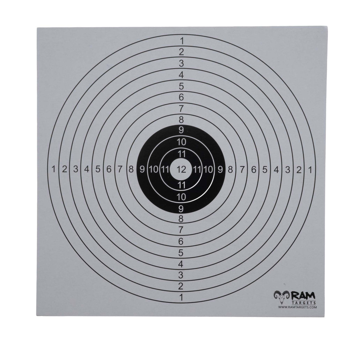 RAM Tactical Schietdoel 17x17cm 50 st. – wit