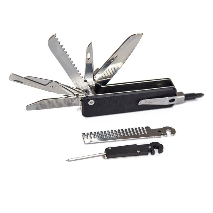 Roxon EDC Multitool met D2-mes – zwart