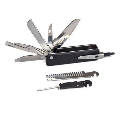 Roxon EDC Multitool met D2-mes – zwart