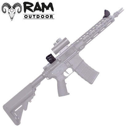 RAM Tactical Airsoft 45° Offset Flip Up Sights – zwart