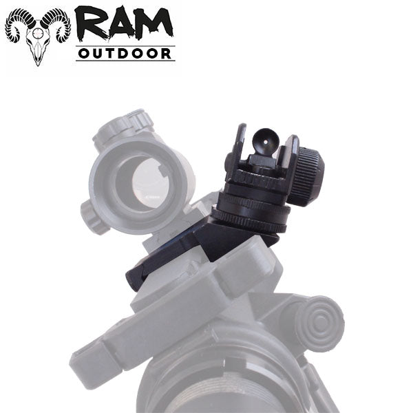RAM Tactical Airsoft 45° Offset Flip Up Sights – zwart