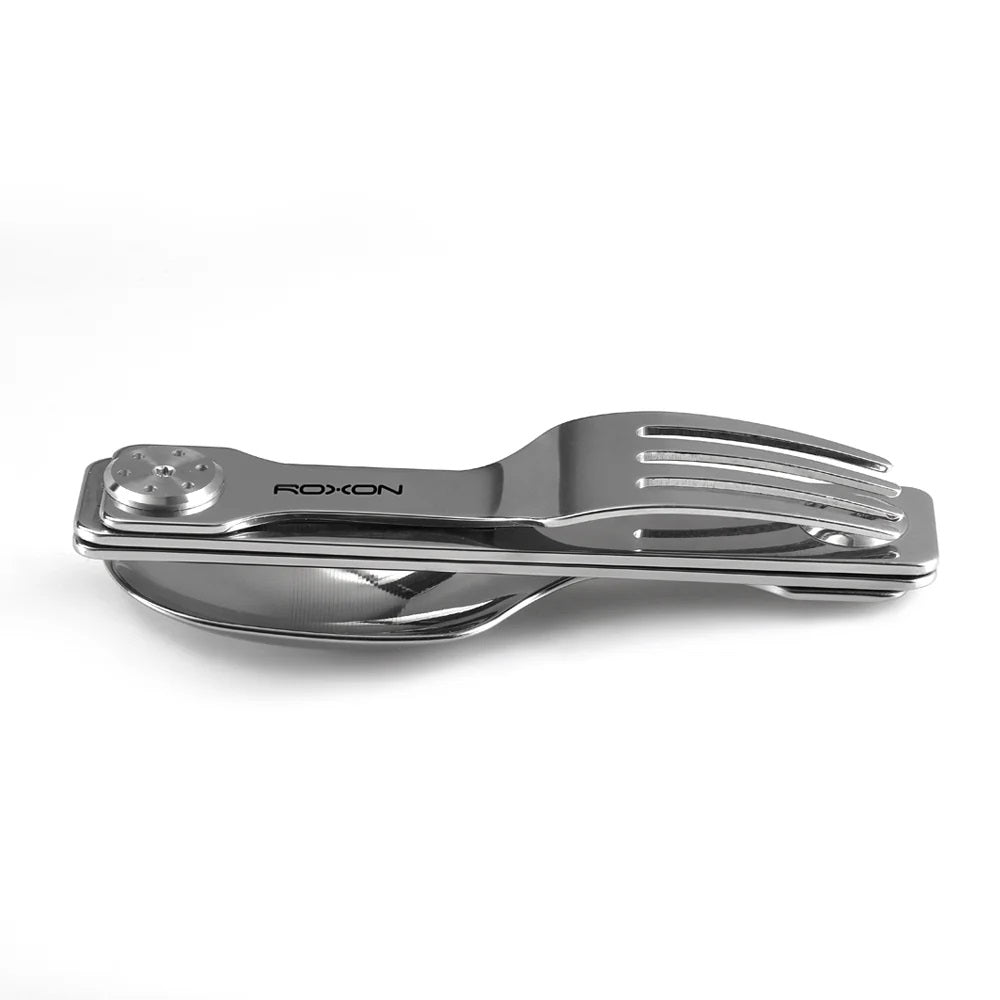 Roxon C2 Campingbestek – opvouwbare vork en lepel
