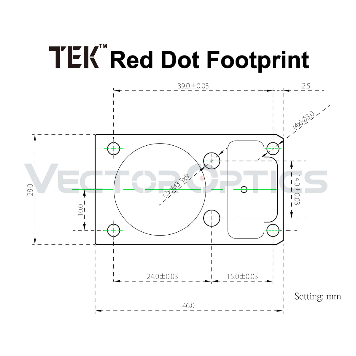 Vector Optics Frenzy-X Red Dot Vizier 1x20 – zwart