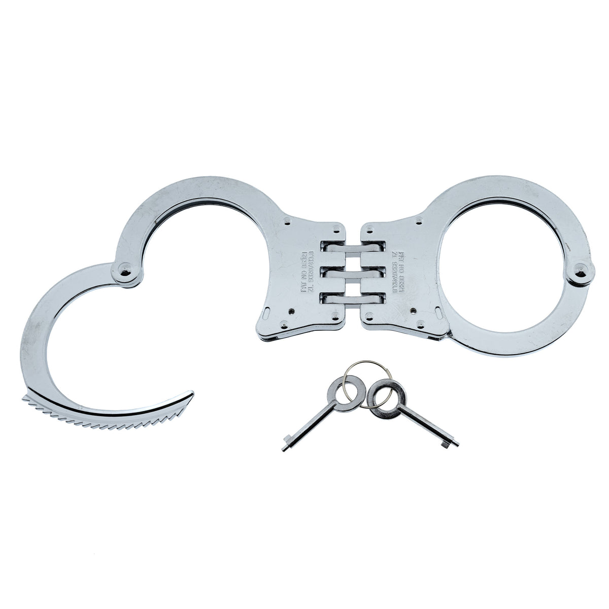 Handboeien met ketting – nikkel chroom