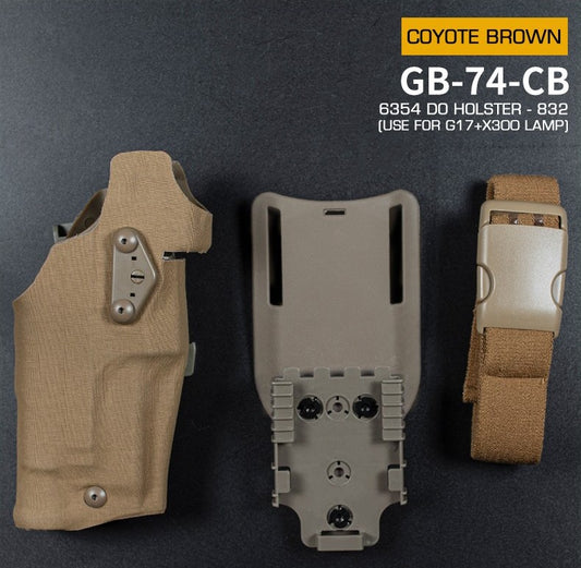RAM Tactical Holster Glock 17 + X300 Weapon Light – coyote brown