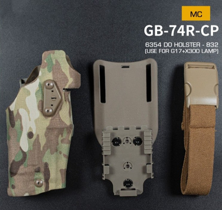 RAM Tactical Holster Glock 17 + X300 Weapon Light – multicam