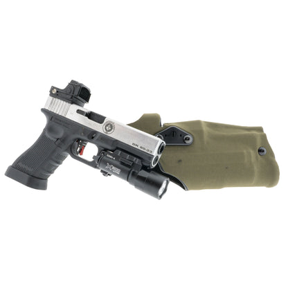 RAM Tactical Holster Glock 17 + X300 Weapon Light – ranger green