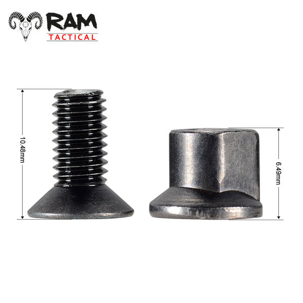 RAM Tactical KeyMod Screws 10 st. – zwart
