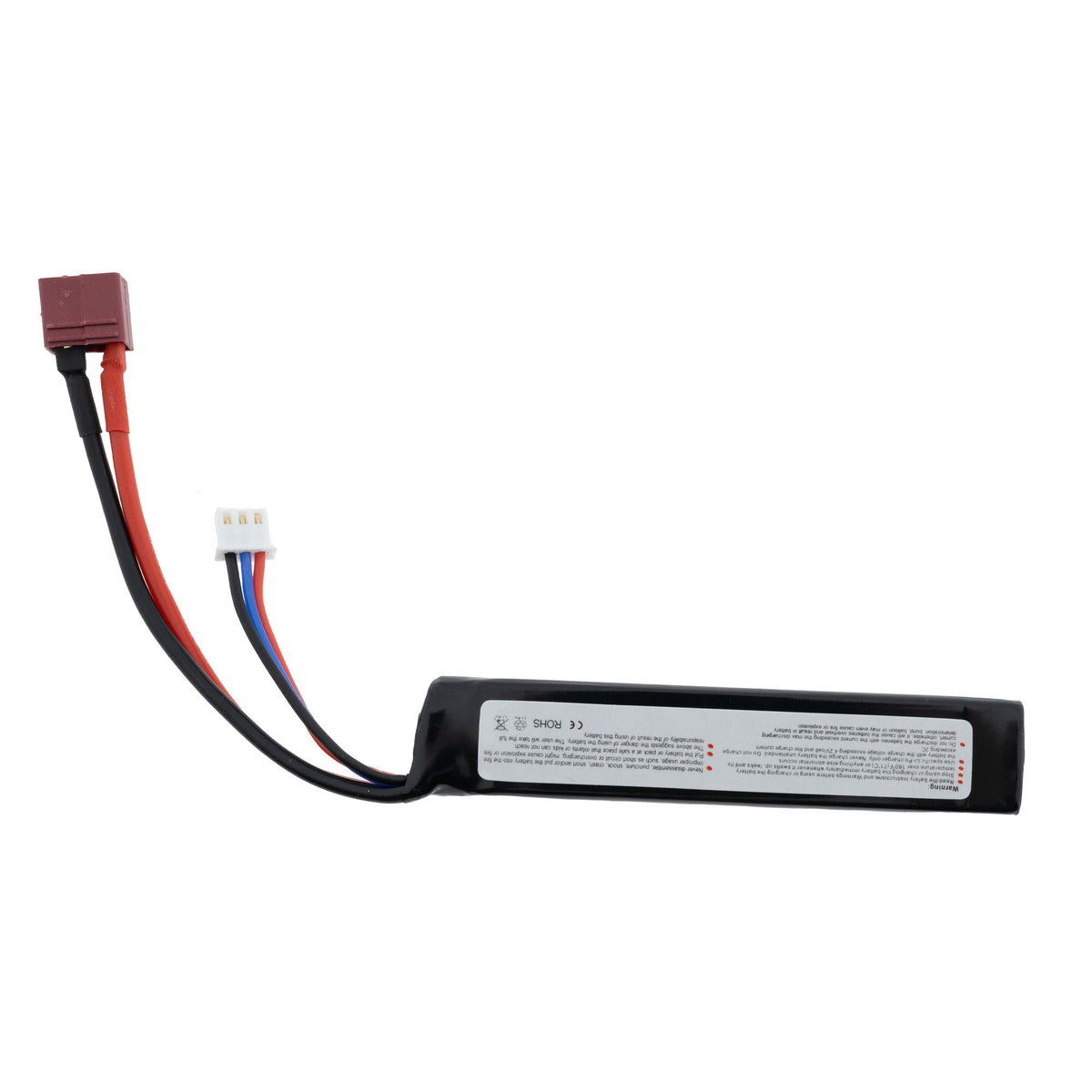 VB Power LiPo accu 7.4V 1100mAh 20C Stock Tube Type T-Plug