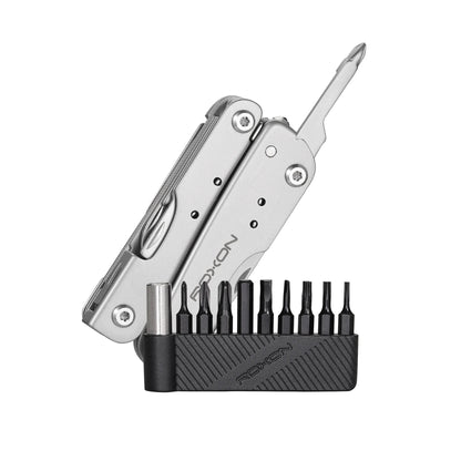 Roxon M2 Mini Multitool met bitset – zilver