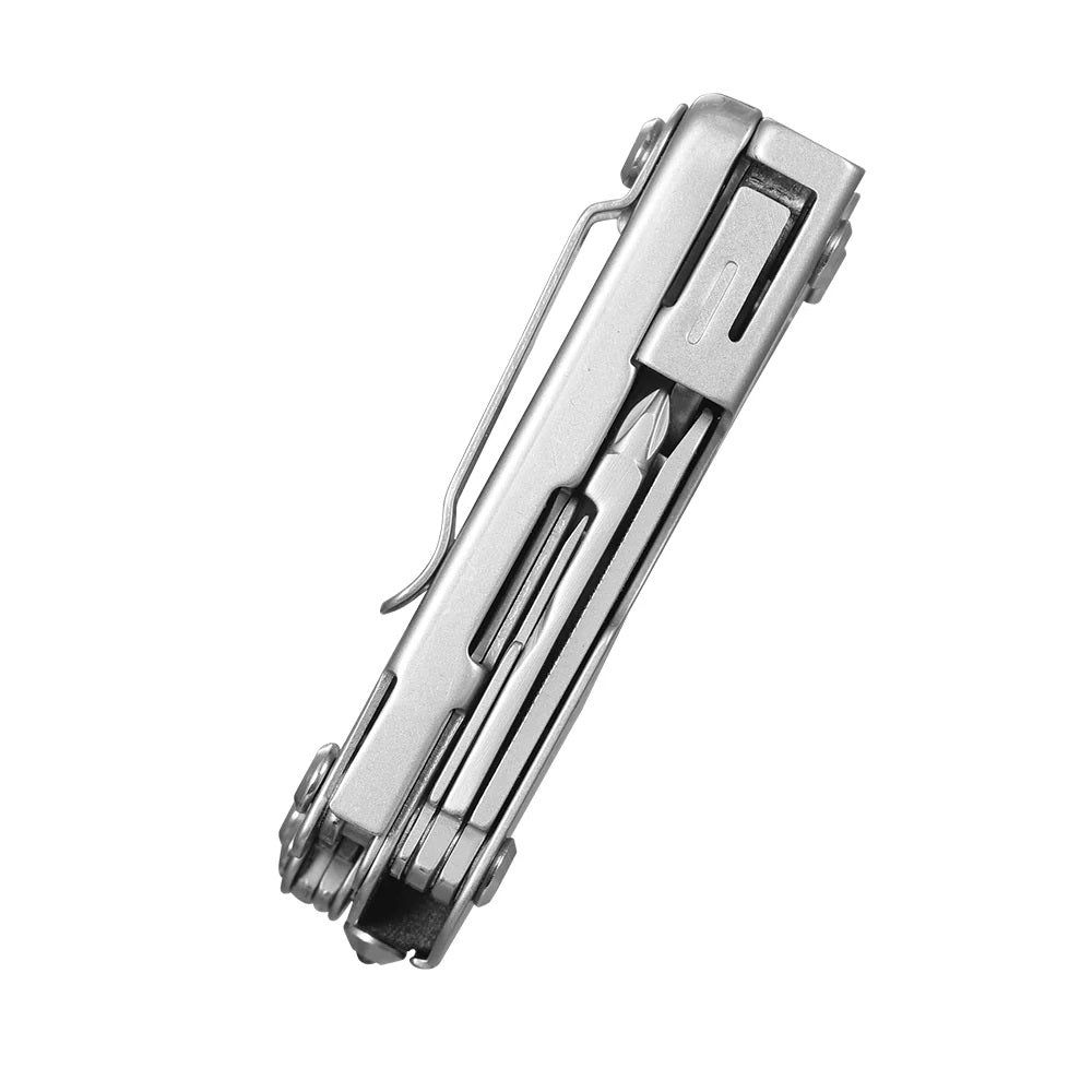 Roxon M2 Mini Multitool met bitset – zilver