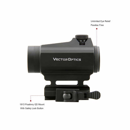 Vector Optics Maverick Gen II Red Dot 1inch – zwart