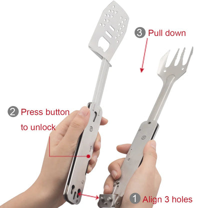 Roxon Mini BBQ Multitool S602 – vork, spatel en tang