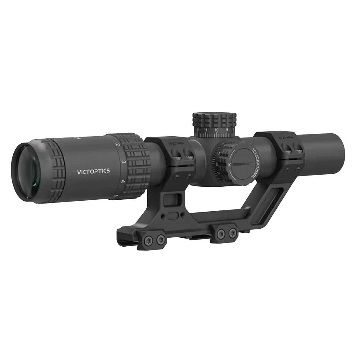 VictOptics Richtkijker S6 LPVO 1-6x24 SFP – zwart