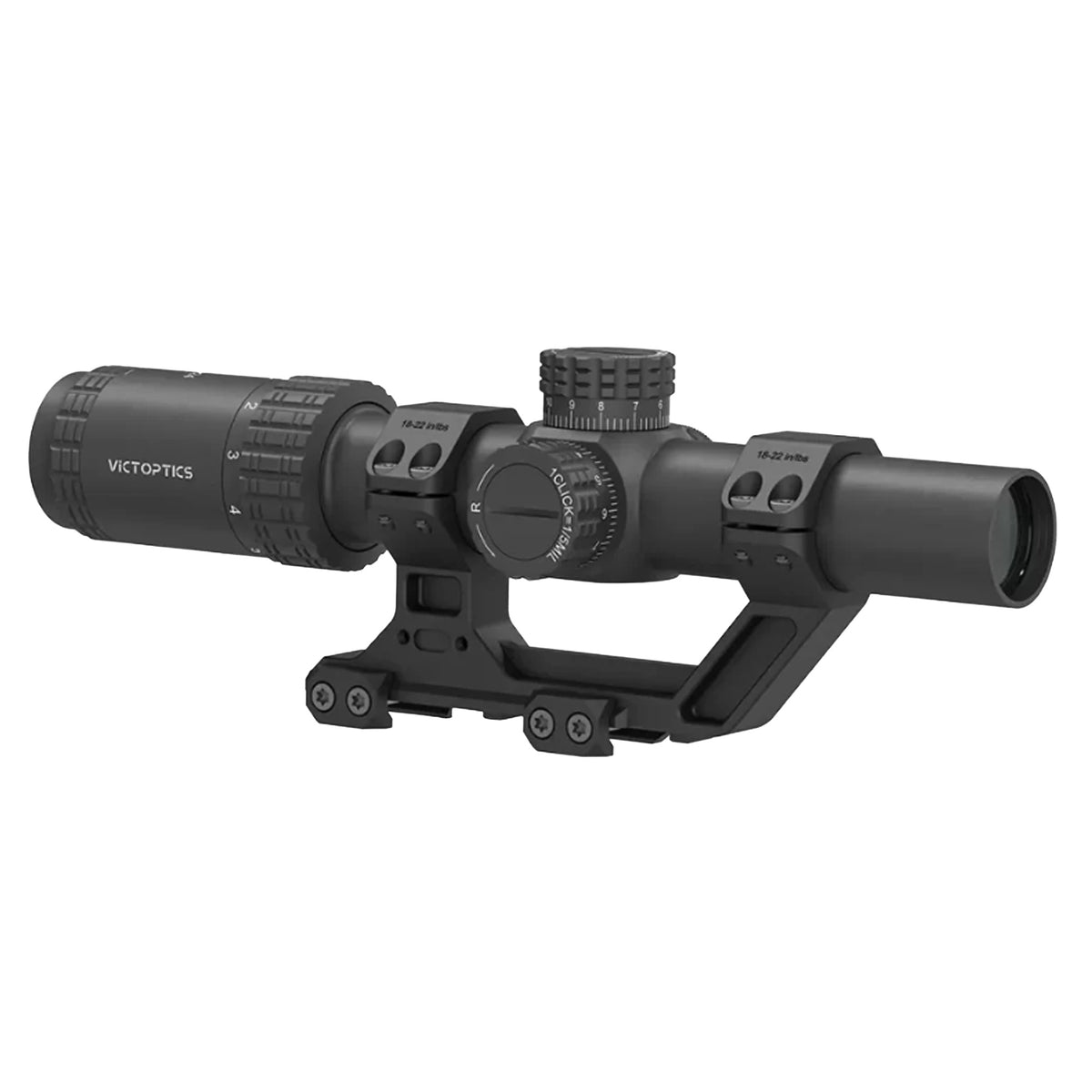VictOptics Richtkijker S6 LPVO 1-6x24 SFP – zwart